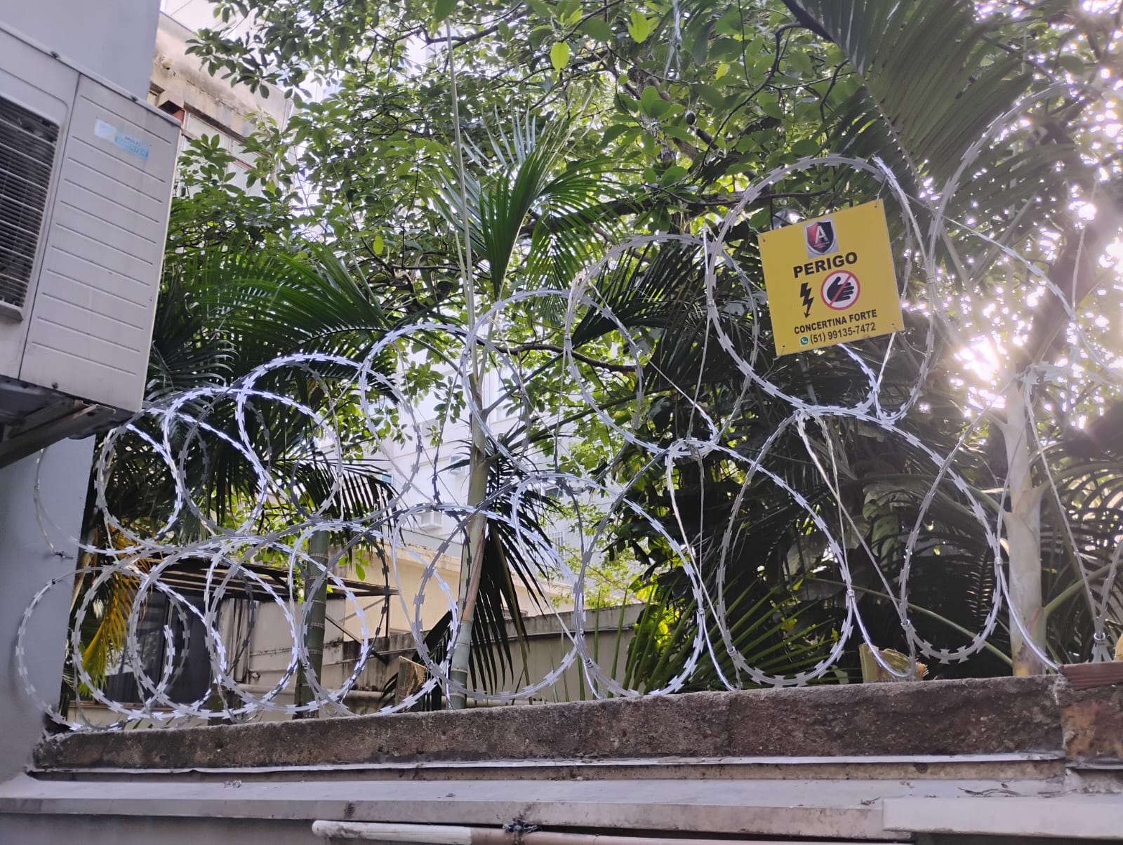 Instalação em área externa